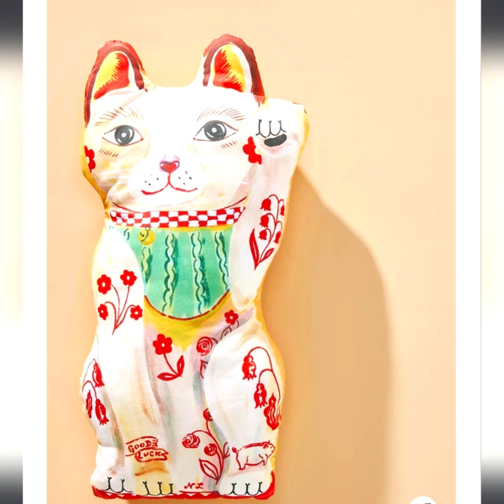 Nathalie Lete Plush Lucky Cat Doll